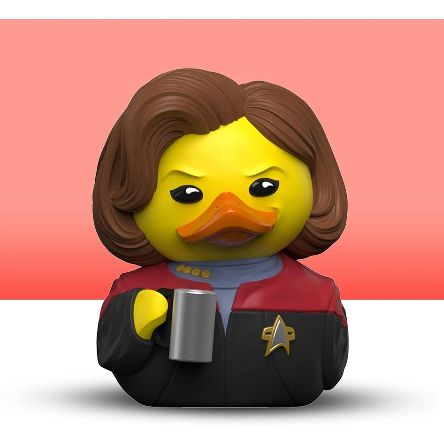 TUBBZ Mini: Star Trek - Kathryn Janeway Cosplaying Boneco de vinil de pato de borracha