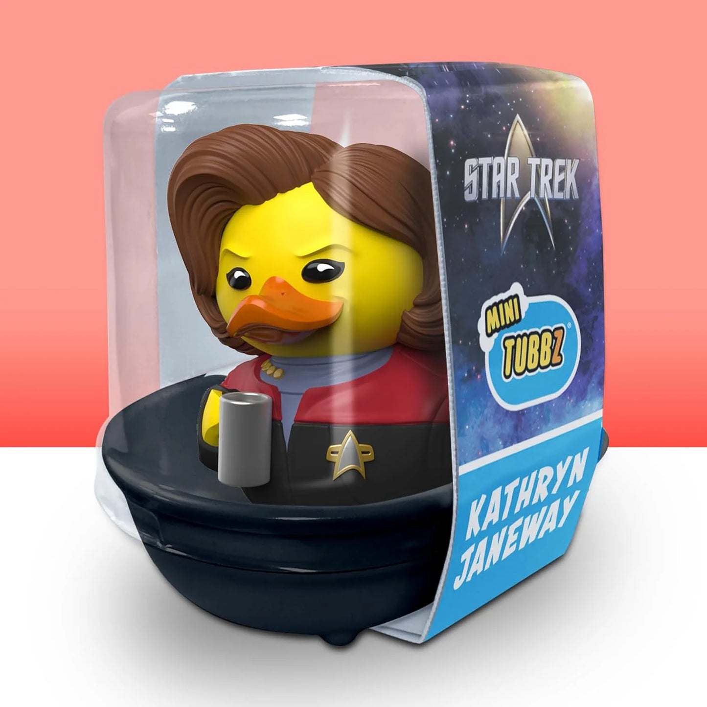 TUBBZ Mini: Star Trek - Kathryn Janeway Cosplaying Boneco de vinil de pato de borracha