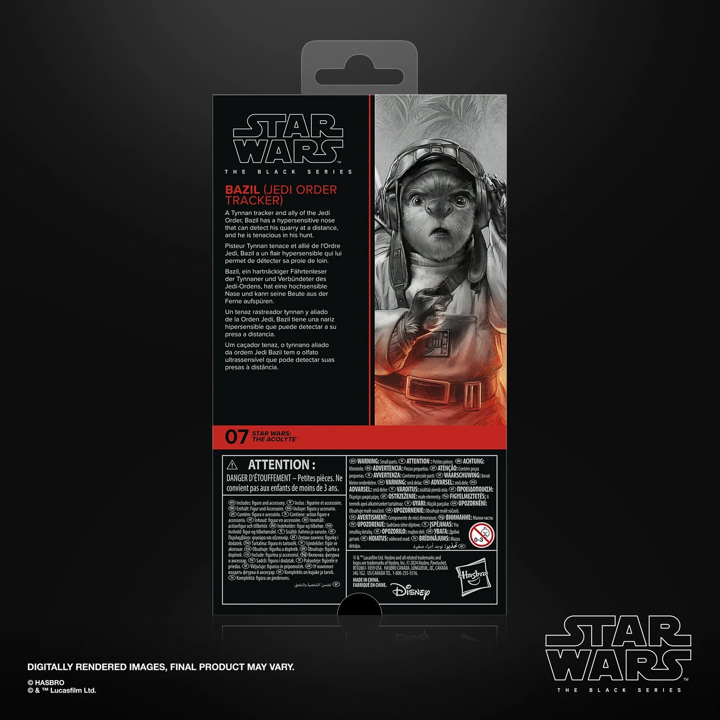 Star Wars The Black Series Bazil (Rastreador de Ordem Jedi) Figura de Ação (6”)