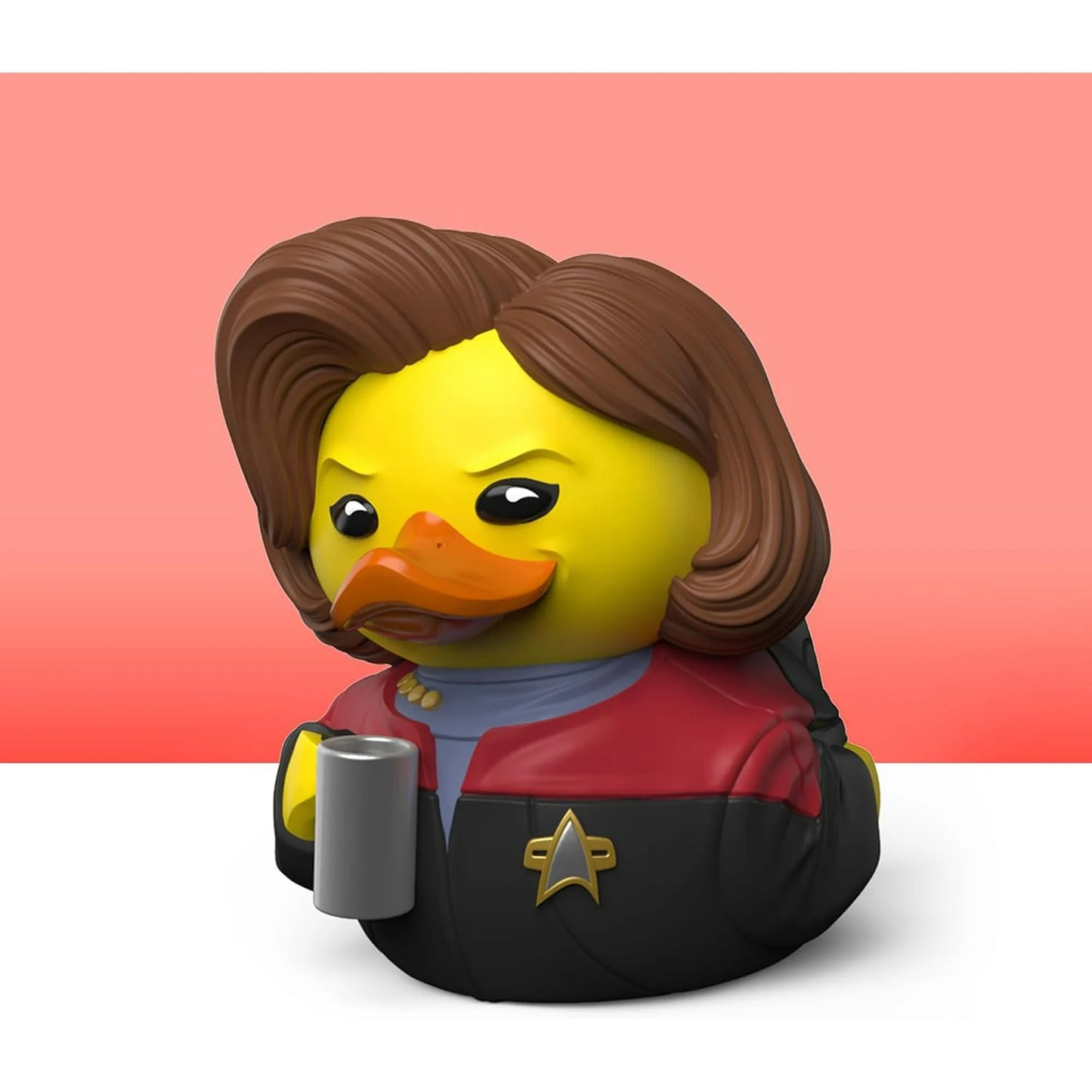 TUBBZ Mini: Star Trek - Kathryn Janeway Cosplaying Boneco de vinil de pato de borracha
