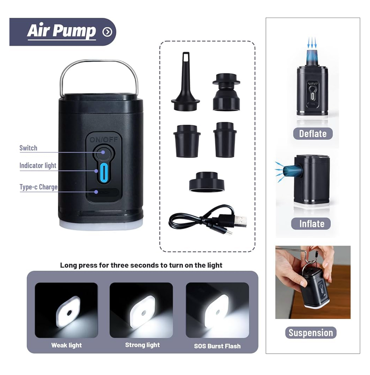 LAG Vacuum Expandable Travel Backpack - Waterproof Oxford Fabric, Compression Carry On Bag, Lightweight Luggage Backpack for Airplane, Hiking, Business, Weekend Trips