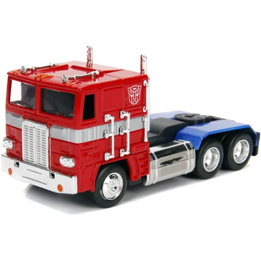 Jada Toys Autobot Optimus Prime Transformers Carro e Caminhão Veículos de Brincar, Vermelho