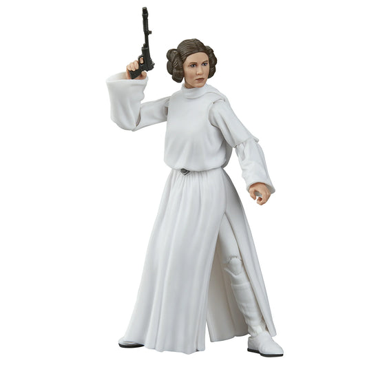 Star Wars The Black Series Princesa Leia Organa, Star Wars: Uma Nova Esperança Figura de Ação (6”)